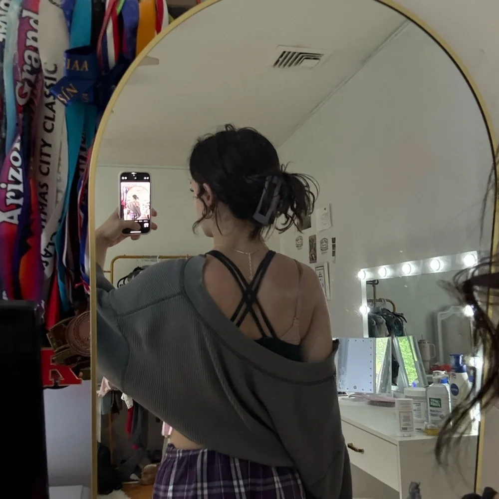 BDG Gray Off-Shoulder Sweater - Picture 2 of 3